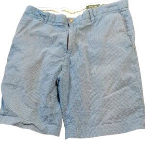 Bobby Jones Light Blue Men's Textured Flat Front Shorts